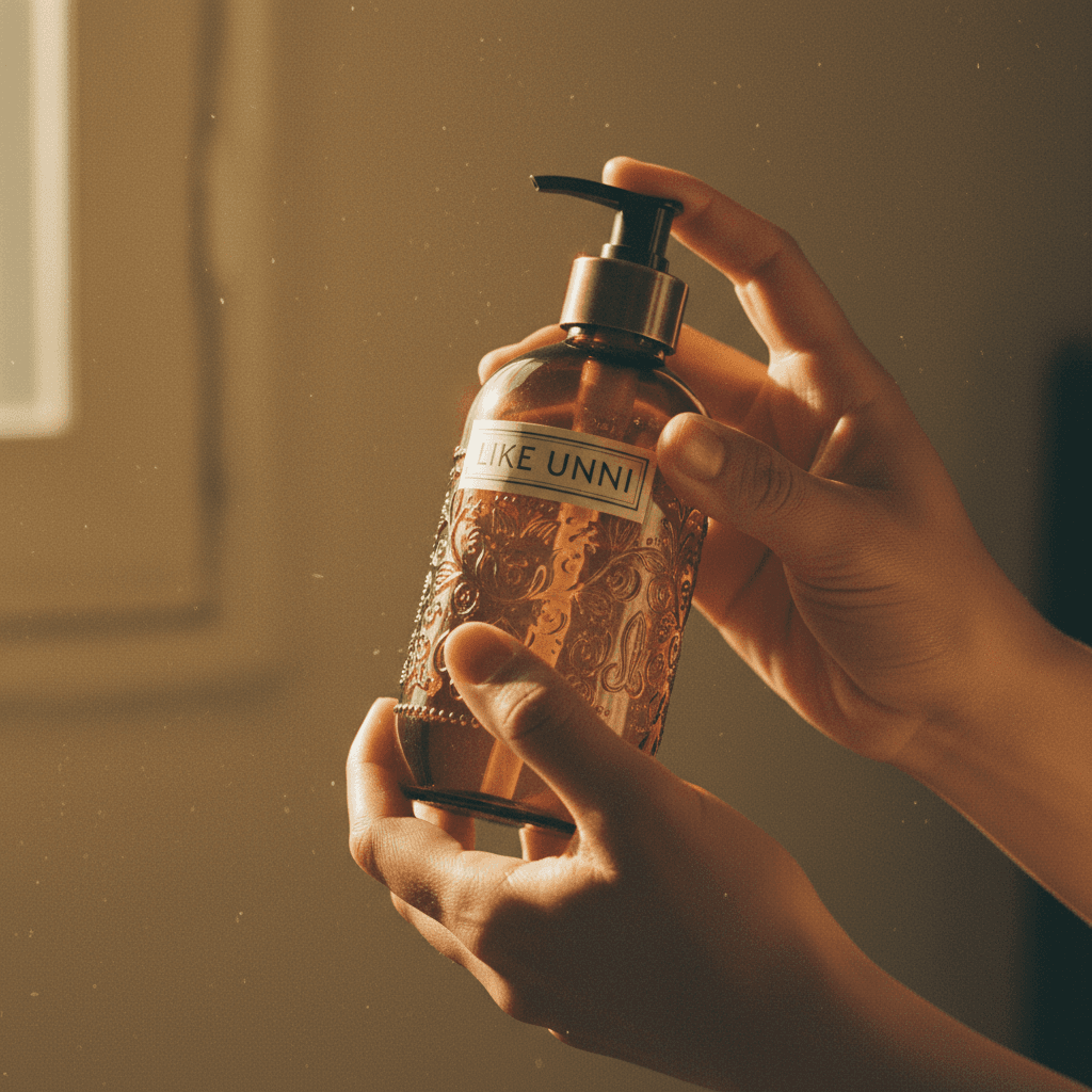 Customer examining LIKE UNNI product quality